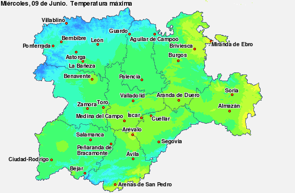 Mapa Castilla y León. Este enlace se abrirá en una ventana nueva
