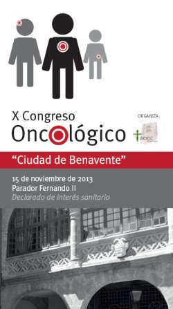 Cartel X Congreso Oncológico "Cuidad de Benavente"