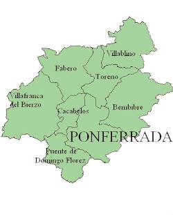 mapa bierzo comarca
