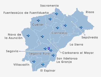 Área de influencia del Complejo Hospitalario de Segovia