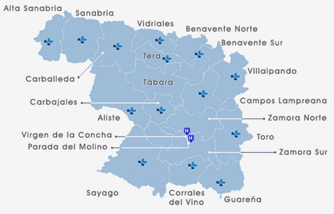 Área de influencia del Complejo Hospitalario de Zamora