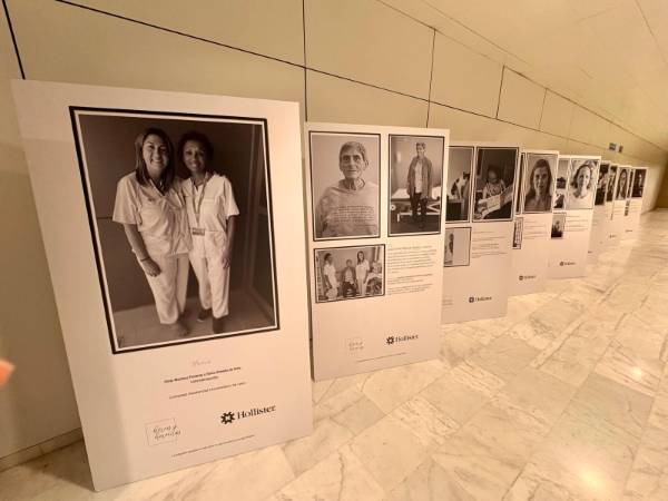 Paneles dedicados al Hospital de León
