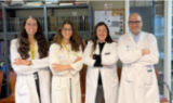 Esparcia Arnedo, Lidia de la Cruz, Paula Casas y Daniel González Arabio, miembros de la Unidad de Tumores musculoesqueléticos del Caule.