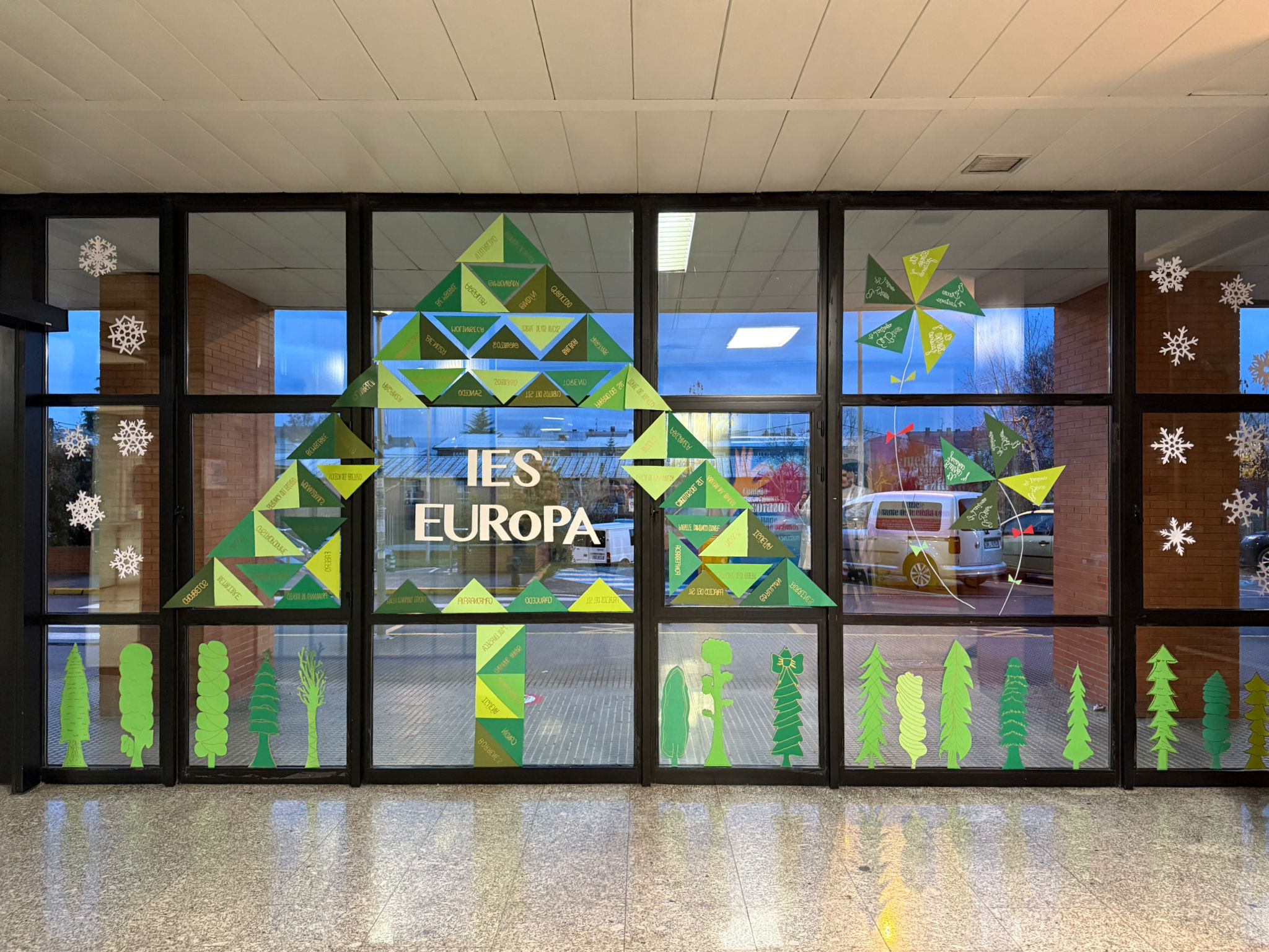 Decoración Navidad entrada principal Hospital El Bierzo 2025 (1)