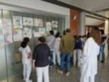 Los pacientes del hospital de día de Psiquiatría de la Gasbi decorando el Hospital El Bierzo (2)