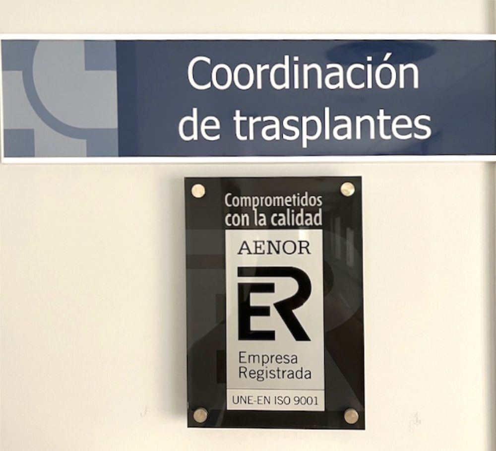 Cordinación de Trasplantes HCUV - cartela