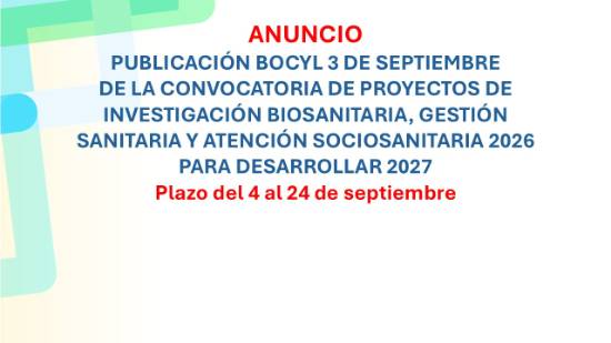 Convocatoria proyectos GRS2026