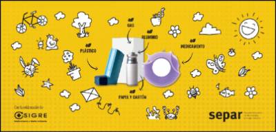 cartel reciclar inhaladores sigre y separ
