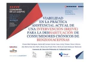 Viabilidad en la práctica asistencial actual de una intervención (breve) para la deshabituación de consumidores crónicos de benzodiacepinas