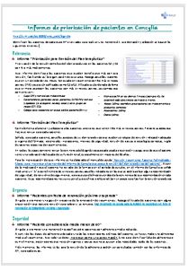 informes de priorización