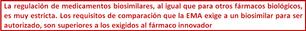 conclusiones biosimilares