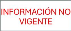 INFORMACIÓN NO VIGENTE