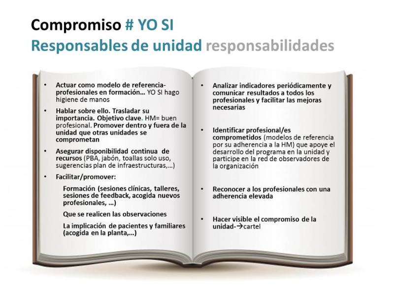responsabilidades responsable unidad