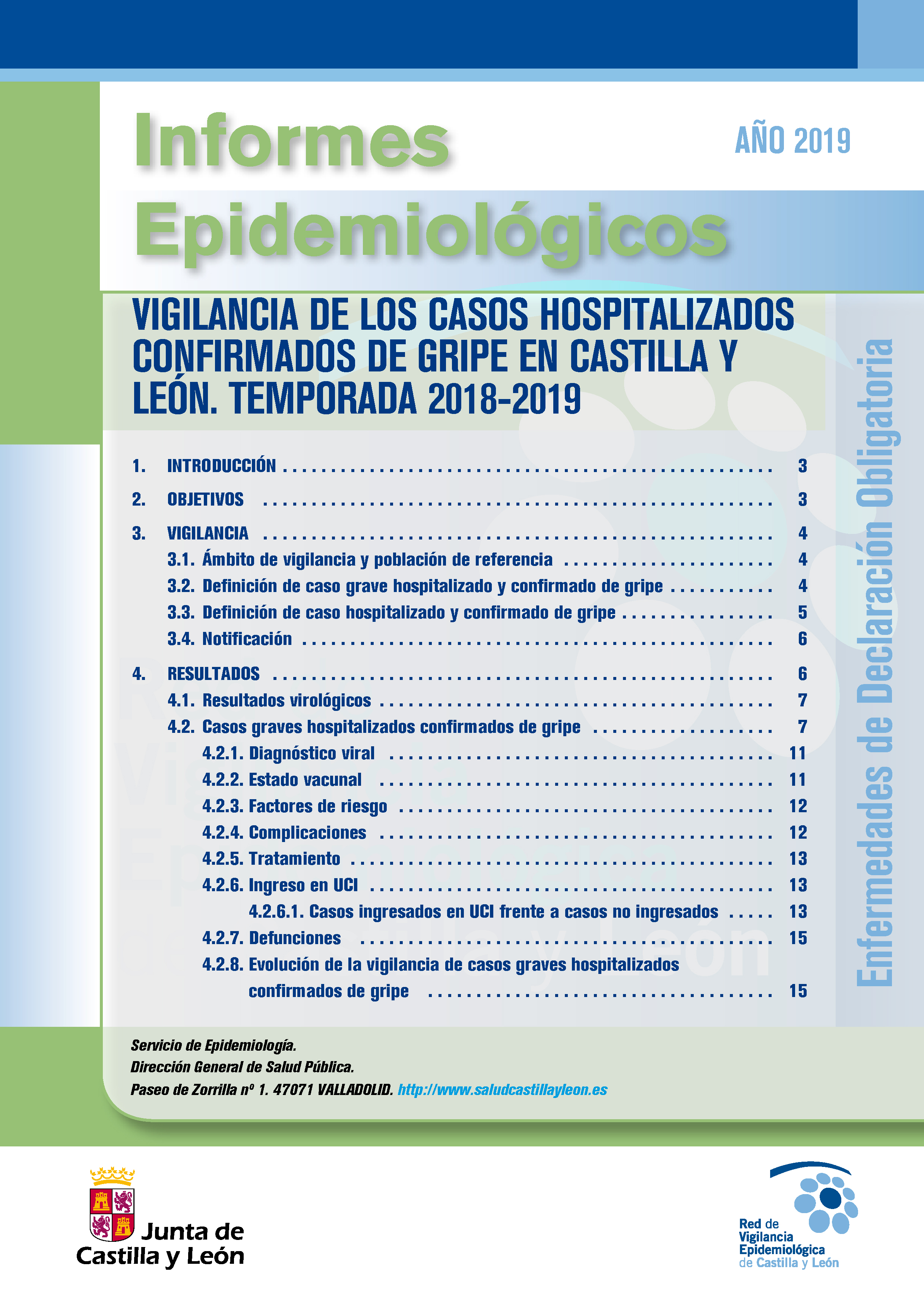 Portada Informes de Gripe Grave