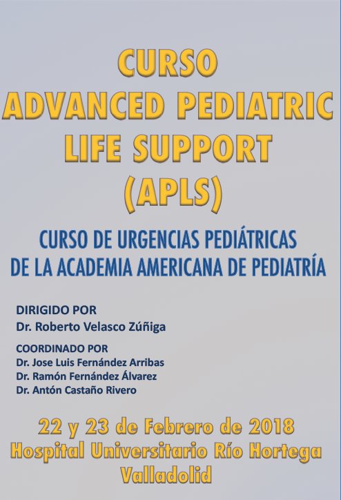 Cartel Curso de Urgencias Pediátricas de la Academia Americana de Pediatría