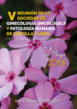 Cartel V Reunión de la Sociedad de Ginecología Oncológica y Patología Mamaria de Castilla y León (SoGOCyL)