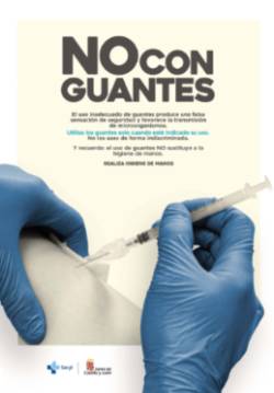 vacunas no uso guantes