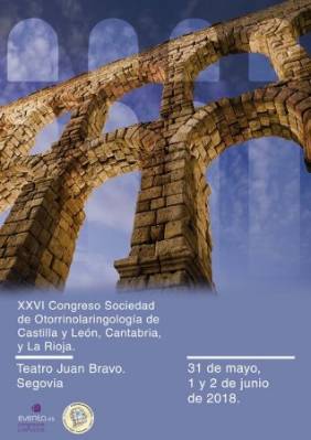 Cartel XXVI Congreso de la Sociedad Otorrinolaringológica de Castilla y León, Cantabria y La Rioja