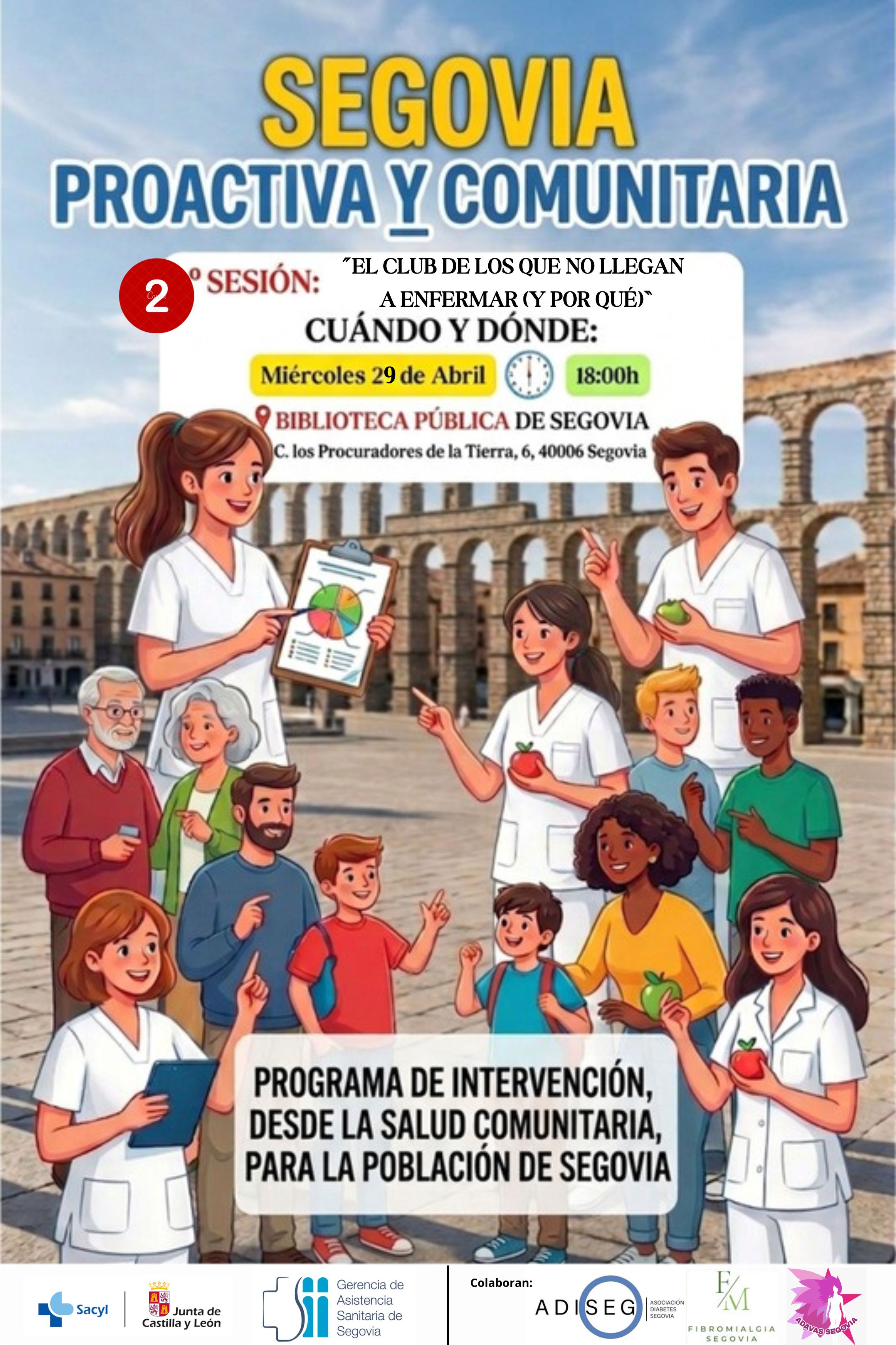 CARTEL 2º SESION SEGOVIA PROACTIVA Y COMUNITARIA