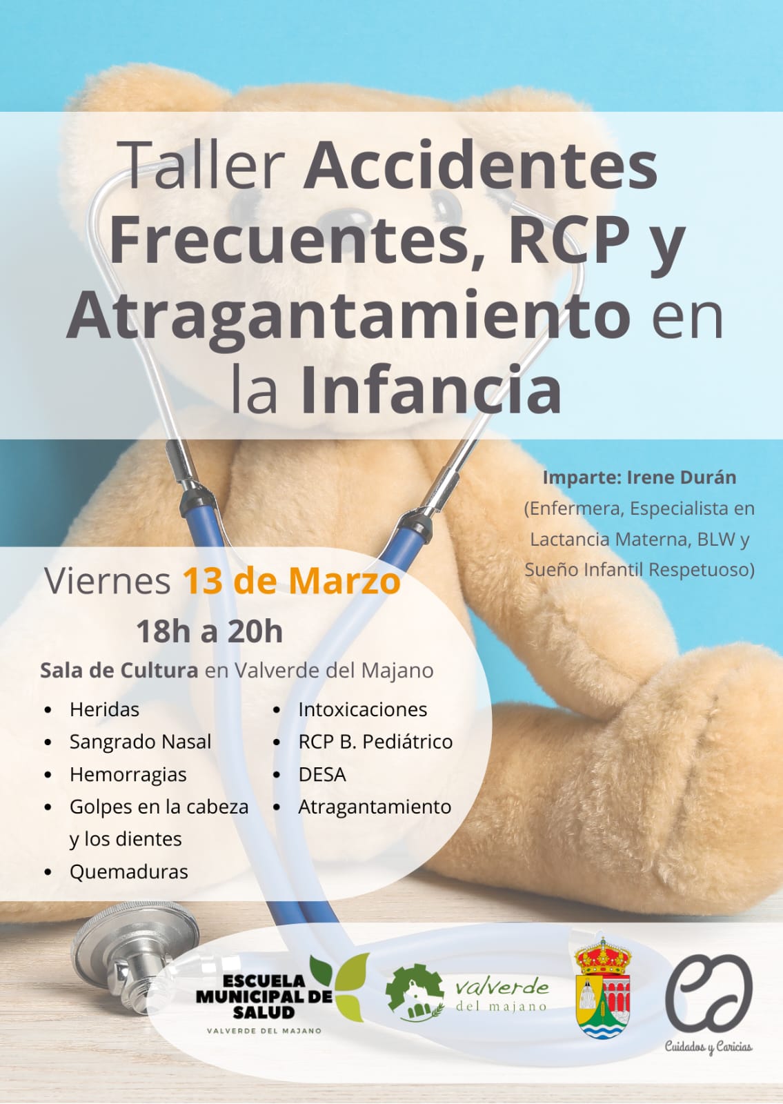 Taller Accidentes Frecuentes,RCP y Atragantamiento en la Infancia