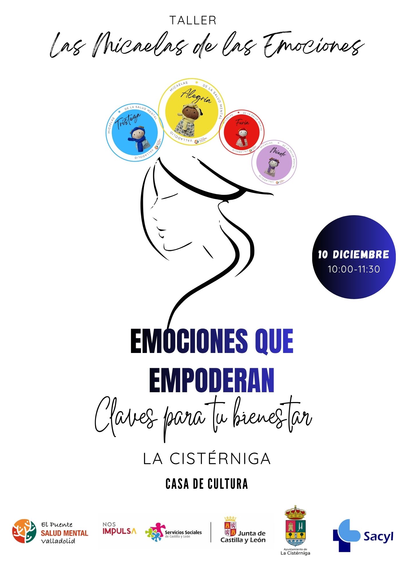 Cartel taller Micaelas de las Emociones Mujer La Ciste¿rniga _1_