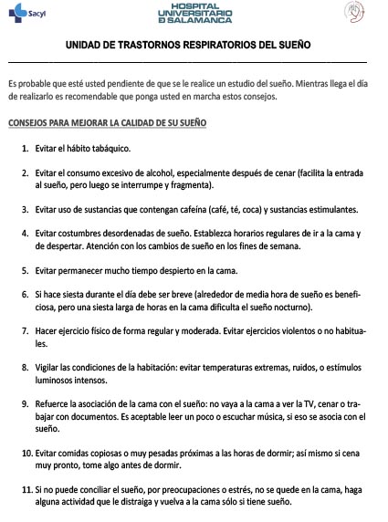 Consejos para mejorar la calidad del sueño