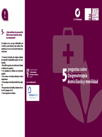 Oxigenoterapia domiciliaria y mobilidad preguntas y respuestas
