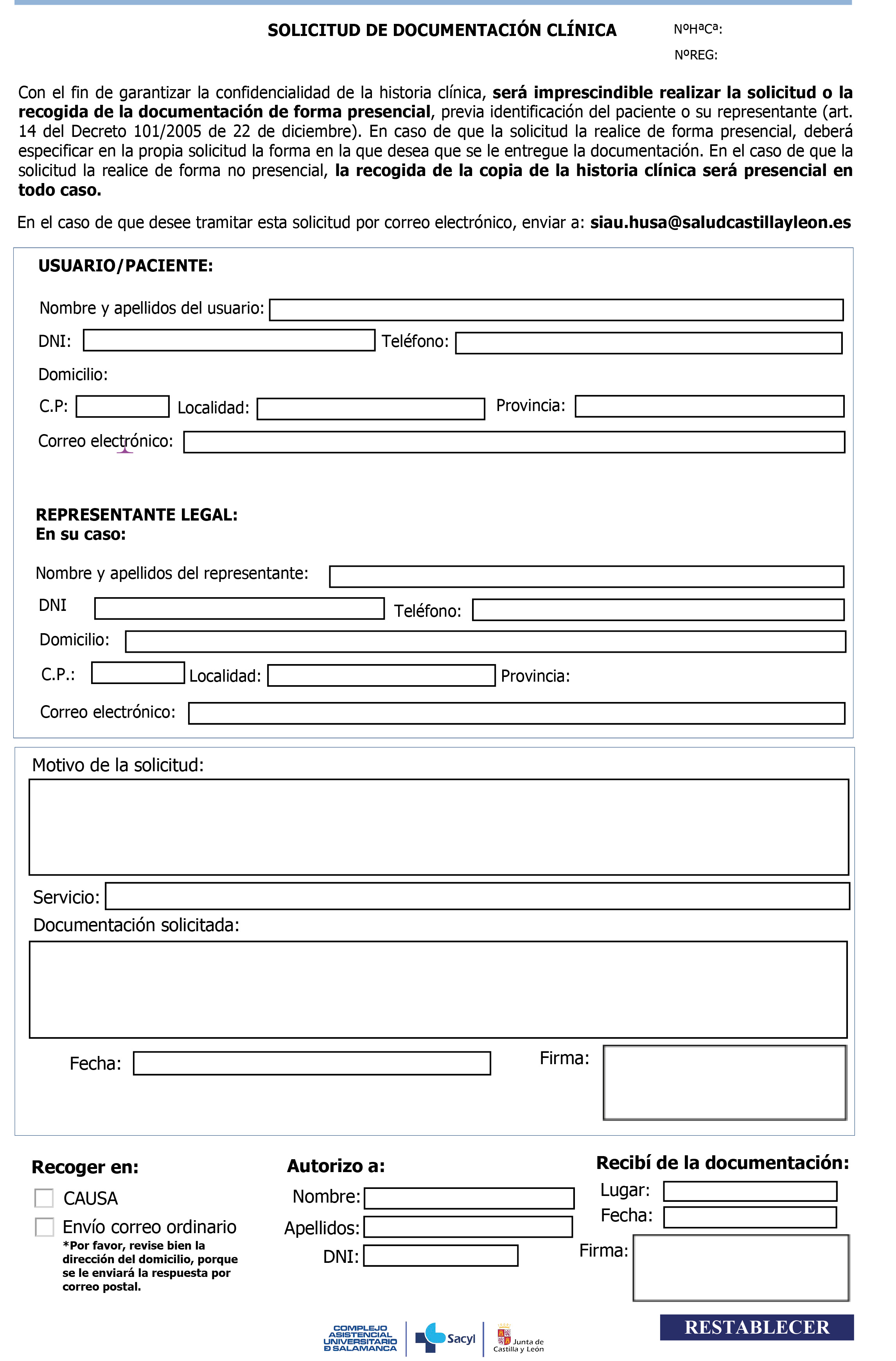SolicitudDocumentacionClinica