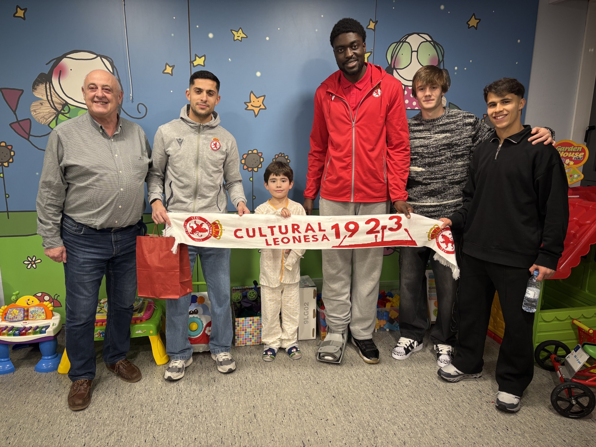 Un momento de la visita