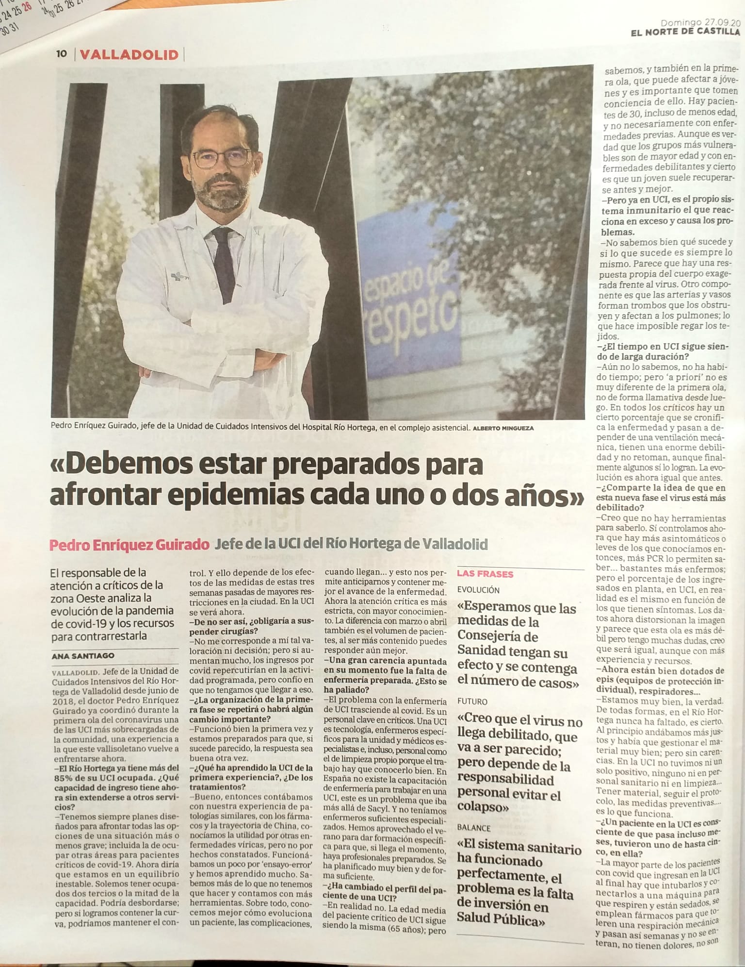 2020-09-27 Pedro Enríquez 1 NORTE CASTILLA