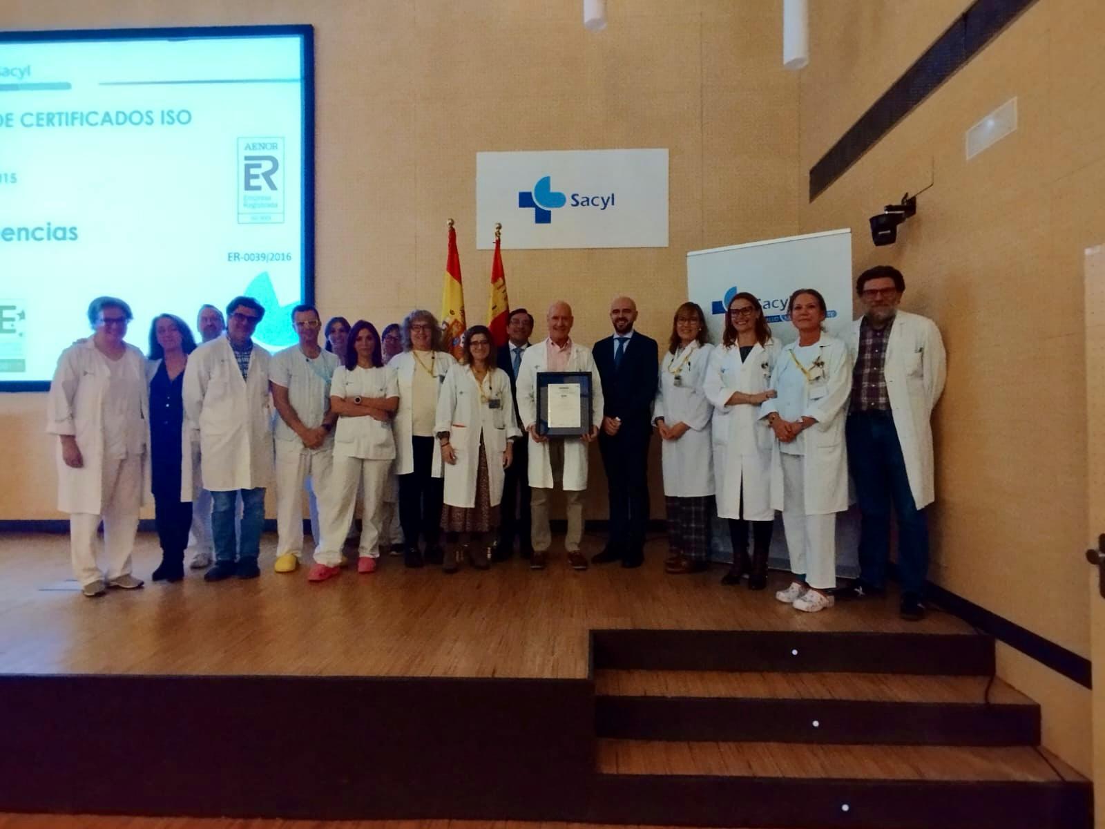 Certificación Servicio de Urgencias