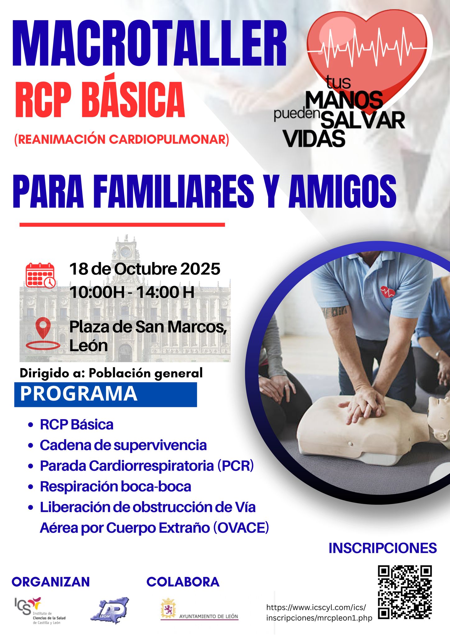 RCP BÁSICA PARA FAMILIARES Y AMIGOS | Salud Comunitaria